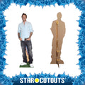 David Beckham Height 181cm Lifesize Cardboard Cutout, side angle