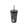 Venom & Vines Print Tumbler with Straw