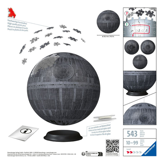 Star Wars Death Star 540 Piece 3D Puzzle - Image