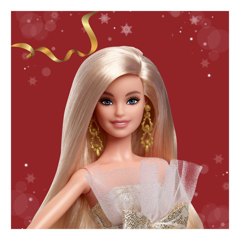 Barbie 2025 Gold Holiday Doll - Image