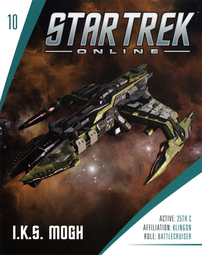 I.K.S. Mogh - Mogh-class Klingon Battle Cruiser Model Die Cast Ship STO (Eaglemoss / Star Trek), size reference