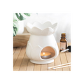 White Lotus Flower Oil Burner