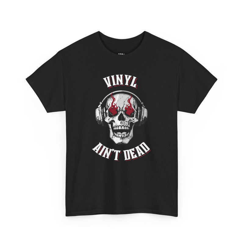 'Vinyl Ain't Dead' Skull Men's T-Shirt, product detail