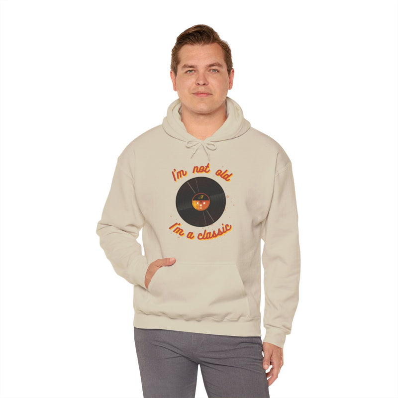 'I'm Not Old, I'm a Classic' Men's Hoodie, in display