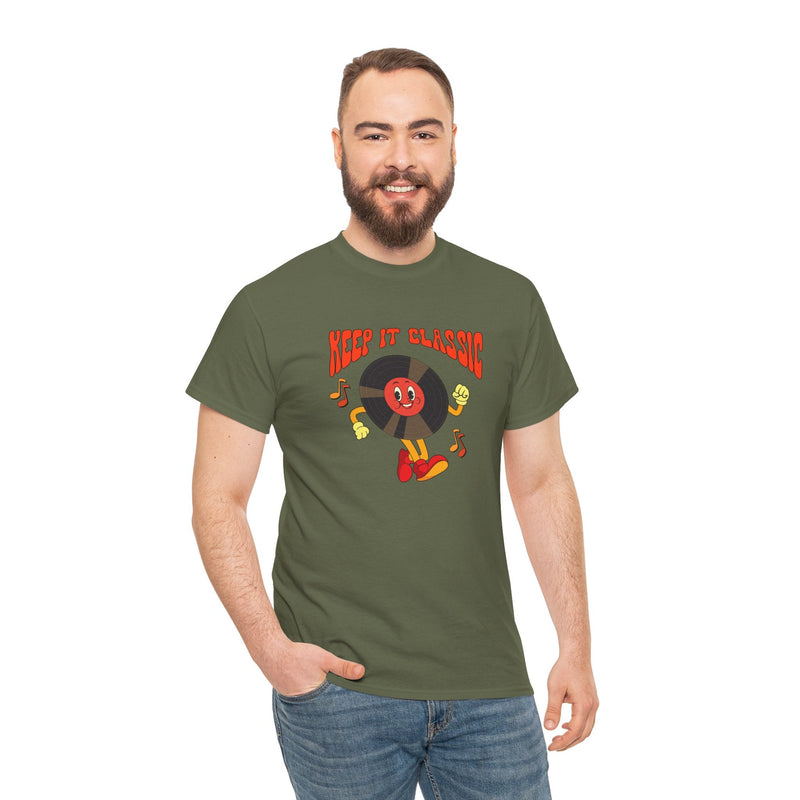 'Keep It Classic' Retro T-Shirt, showing reverse