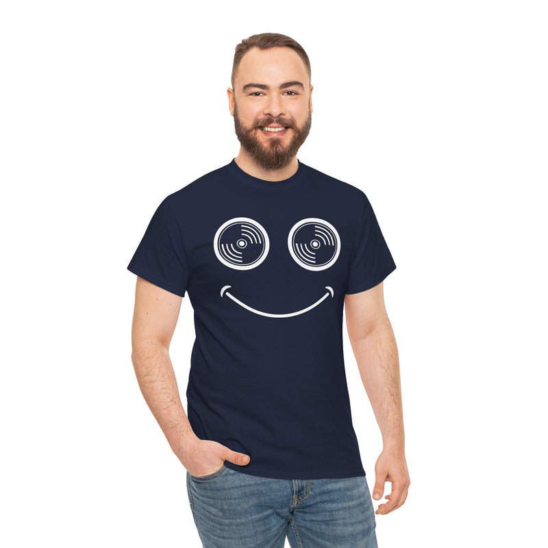 Vinyl Makes Me Happy Men's T-Shirt, packaging shot