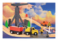 Wooden Construction Yard Train Set - Image