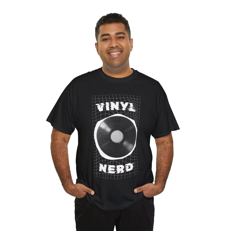 'Vinyl Nerd' Men's T-Shirt, in display