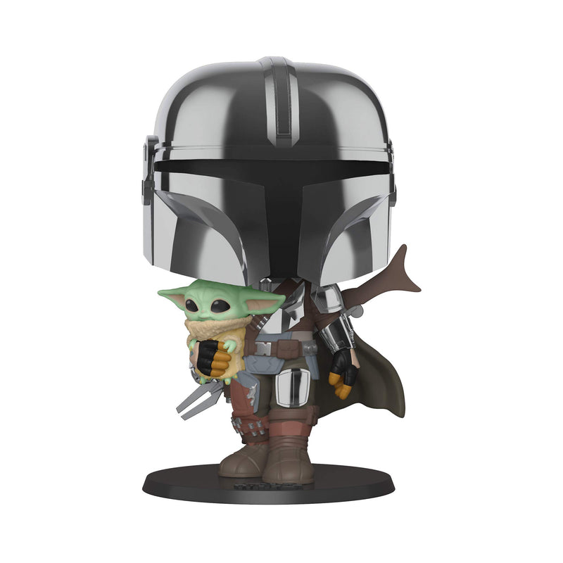 Pop! Jumbo Star Was Mandalorian 10" Mandalorian With The Child