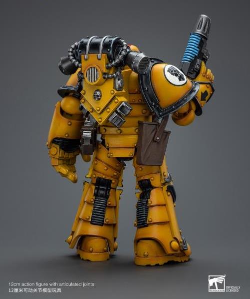 Warhammer 40k Imperial Fists Legion MkIII Tactical Squad Sergeant with Power Fist 1/18 Scale Figure