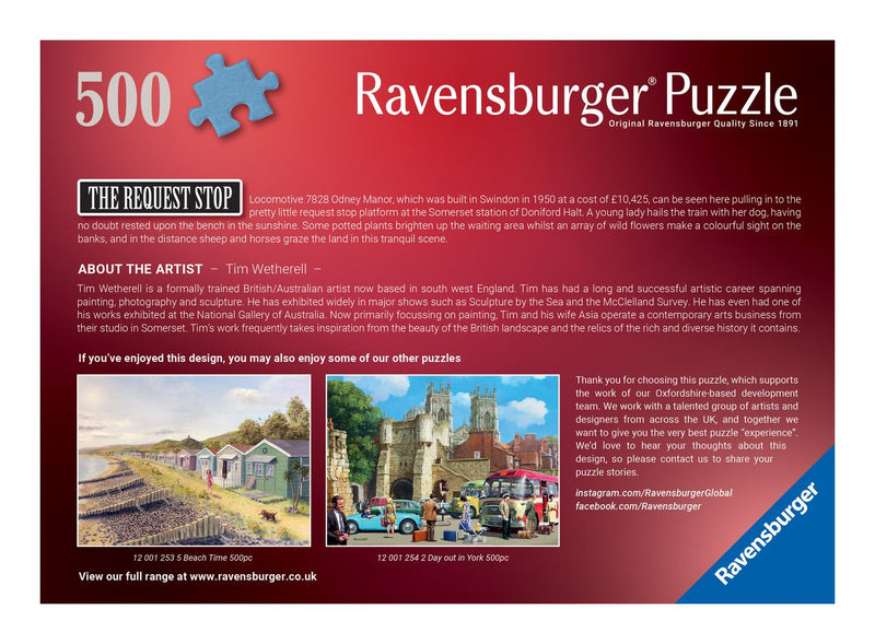 The Request Stop 500 Piece Jigsaw Puzzle, side angle