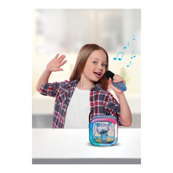 Stitch Portable Karaoke Speaker & 1 Wireless Microphone