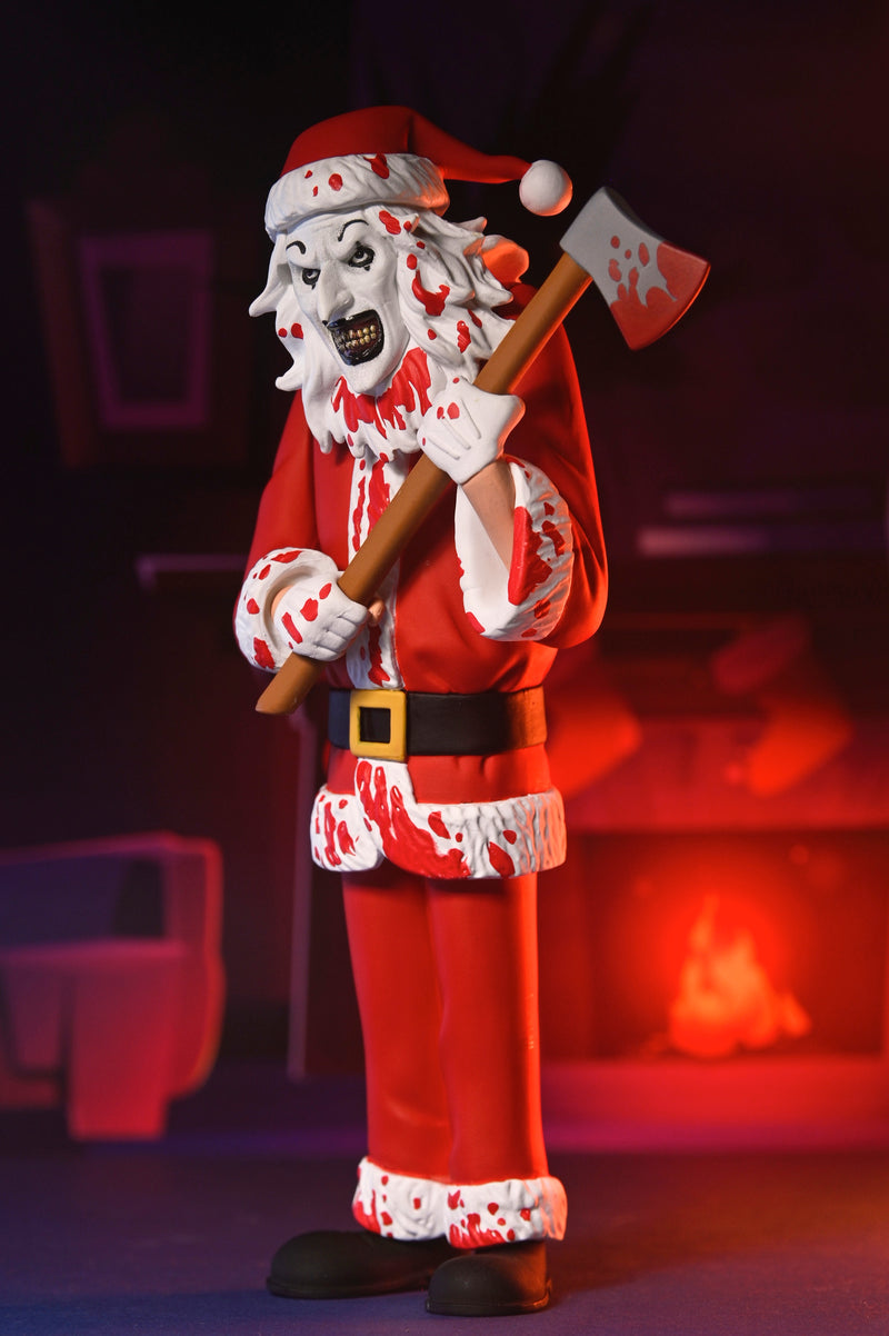 Terrifier 3 Santa Art the Clown Toony Terrors figure back view