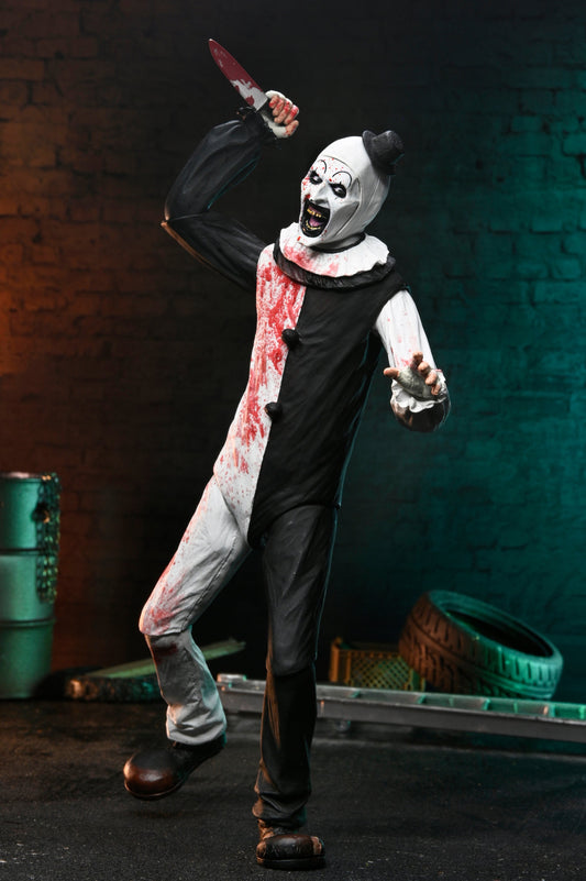 Terrifier 2 Art the Clown Blood Splattered figure front view
