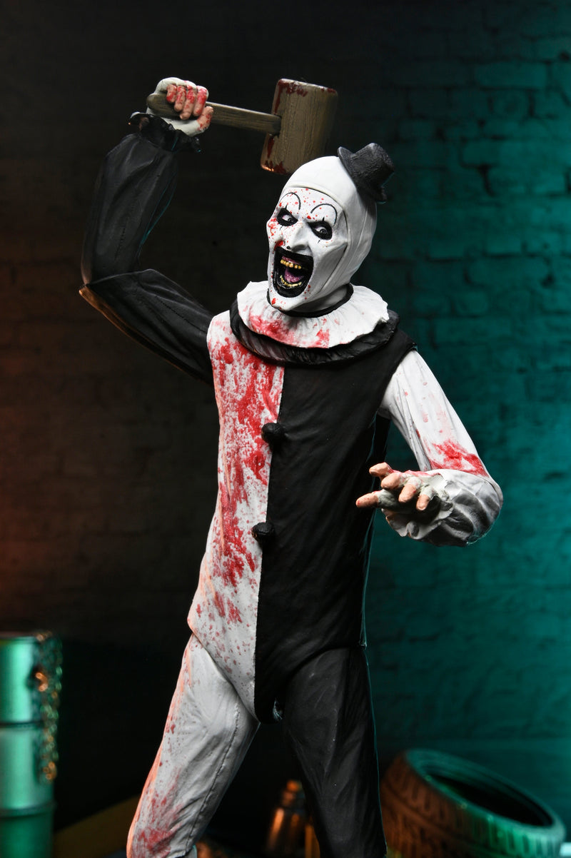 Terrifier 2 Art the Clown Blood Splattered figure side view