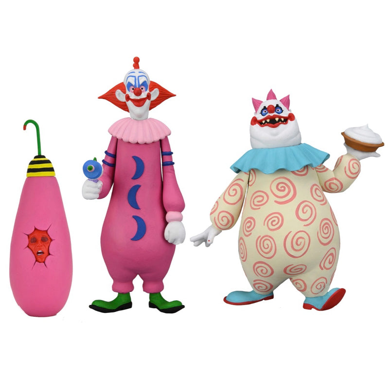 Killer Klowns From Outer Space Toony Terrors Slim And Chubby 6" Scale Action Figure 2-Pack