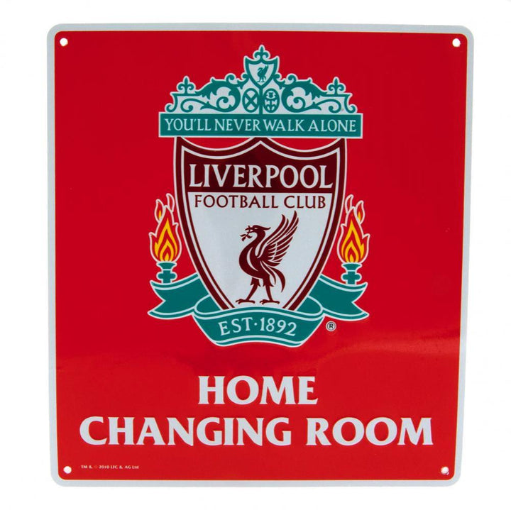 Liverpool FC Home Changing Room Sign