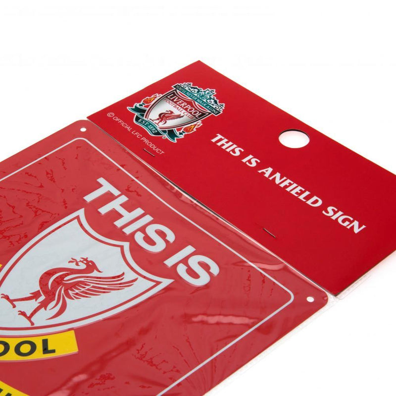 Liverpool FC This is Anfield Sign, side angle