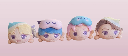 Sweet Dreams RM Jin SUGA j-hope TinyTAN Lay-Down Plush Figure