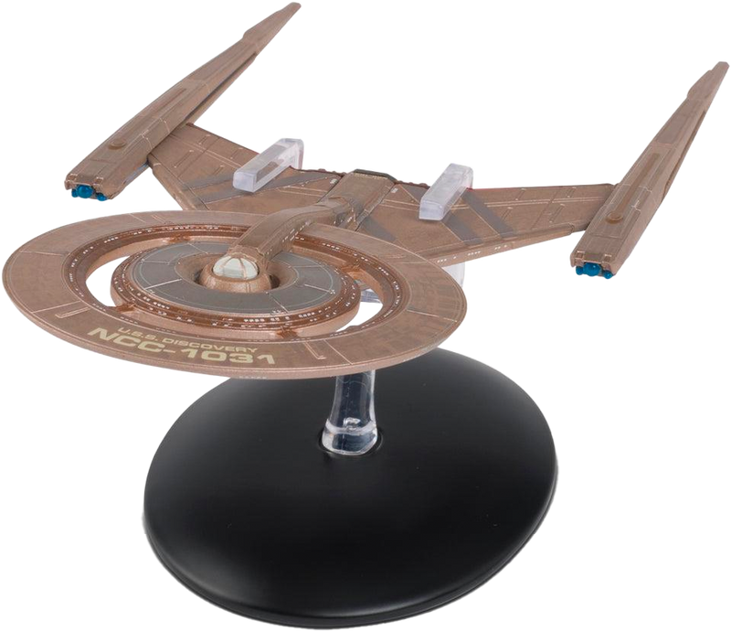 U.S.S. Discovery NCC-1031 (Crossfield class) Starship Die-Cast Model Discovery SSDUK002 (Eaglemoss / Star Tre, packaging shot