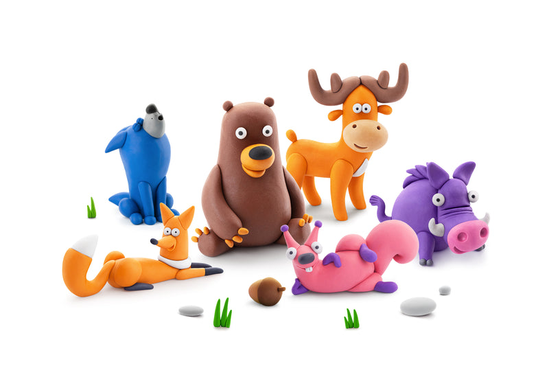 Hey Clay Forest Animals Set
