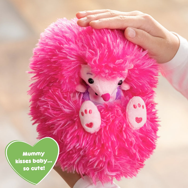Curlimals Mummy and Baby Mimi Interactive Hedgehog Plush Toy