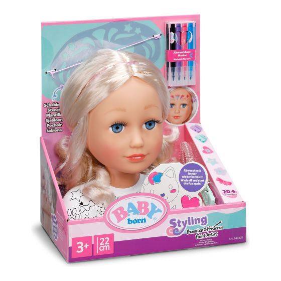 Baby Born Styling Head Paint Artist