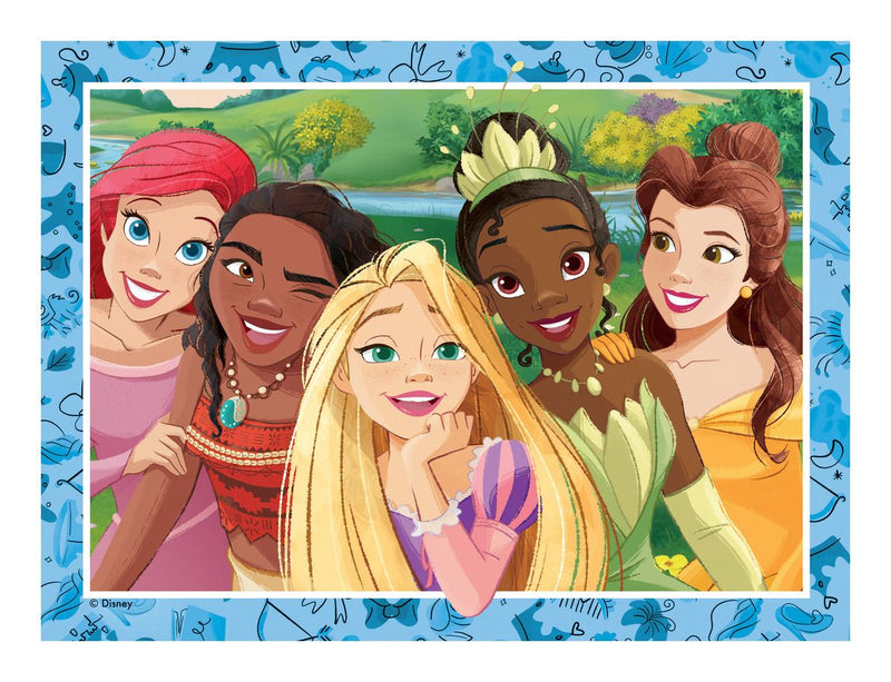 Disney Princess 4 in a Box Jigsaw Puzzle - Image