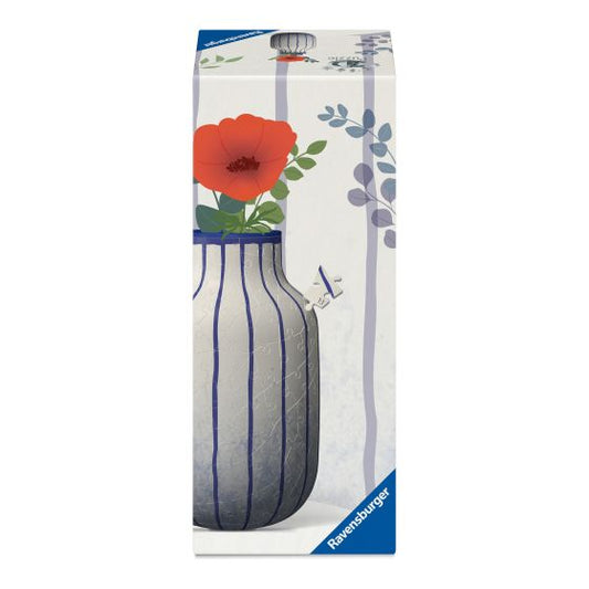 3D Puzzle Vase Striples - Blue