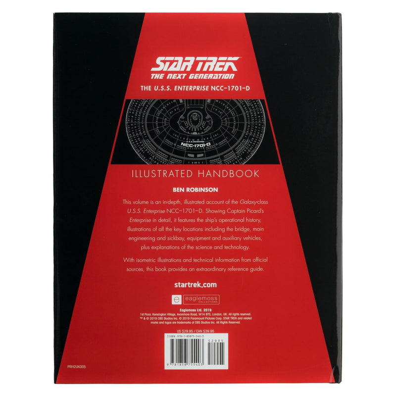 Star Trek The Next Generation: The U.S.S. Enterprise NCC-1701-D Illustrated Handbook (Star Trek / Eaglemoss), packaging shot