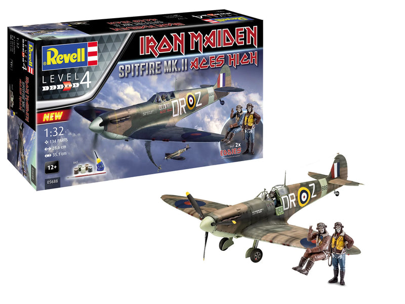 REVELL 05688 - Spitfire Mk.II "Aces High" Iron Maiden 1:32 Scale Model Plane Set
