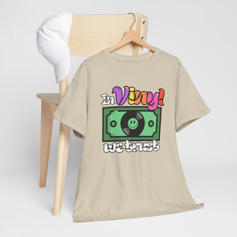 'In Vinyl We Trust' Men's T-Shirt, in display