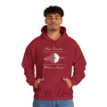 'Life Sounds Better on Vinyl' Men's Hoodie, size reference