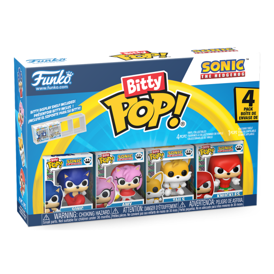 Sonic - Sonic The Hedgehog S2 Funko Bitty Pop! Vinyl Figure, front detail