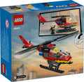 Lego City 60411 Fire Rescue Helicopter Toy Playset for Ages 5 and Up, packaging shot
