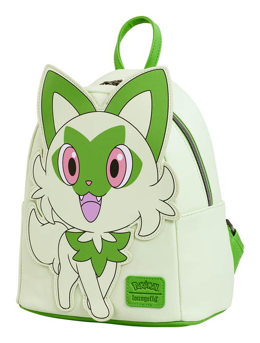 Loungefly - Pokemon Sprigatito Figural Mini Backpack - Image