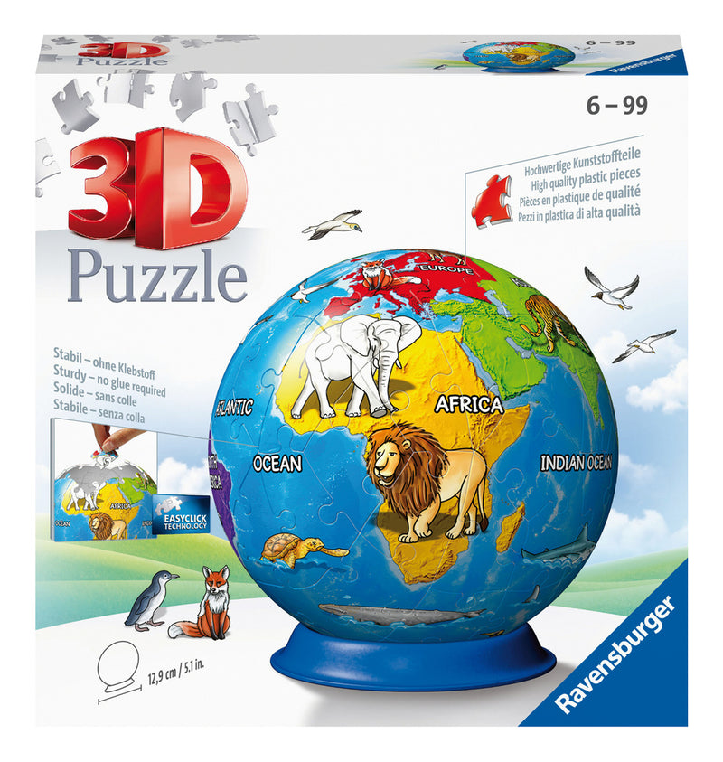 Children's Globe 72 Piece 3D Puzzle Ball