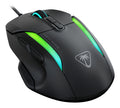 Turtle Beach Kone II Wired RGB Gaming Mouse Ash Black side angle