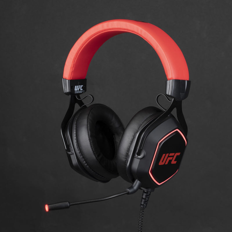 Konix UFC 7.1 Wired Gaming Headset Black Red alternate view