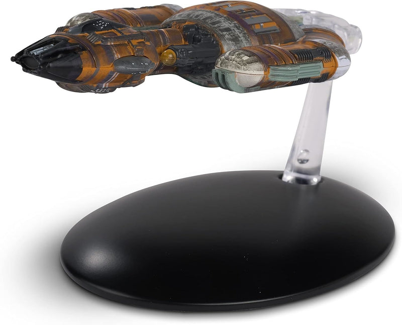 Krenim Warship Model Die Cast Ship (Eaglemoss / Star Trek), side angle