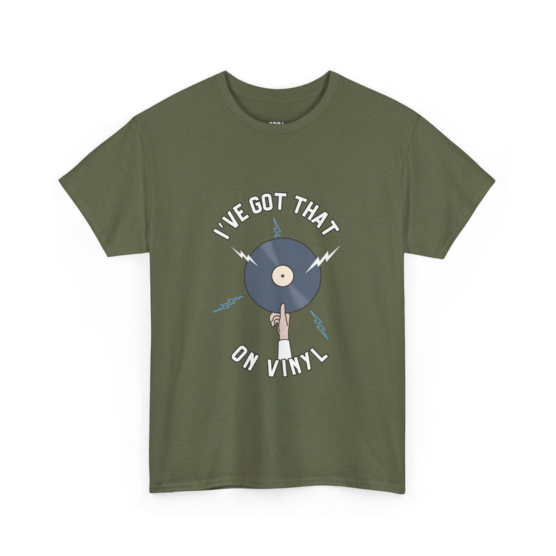 'I've Got That On Vinyl' T-Shirt, rear view