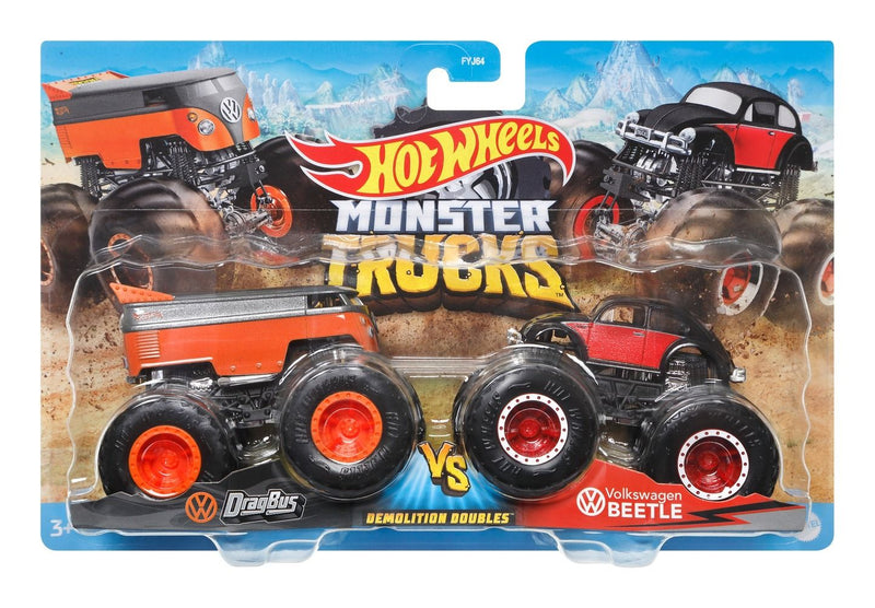 Hot Wheels Monster Trucks 1.64 Scale 2-Pack - Image