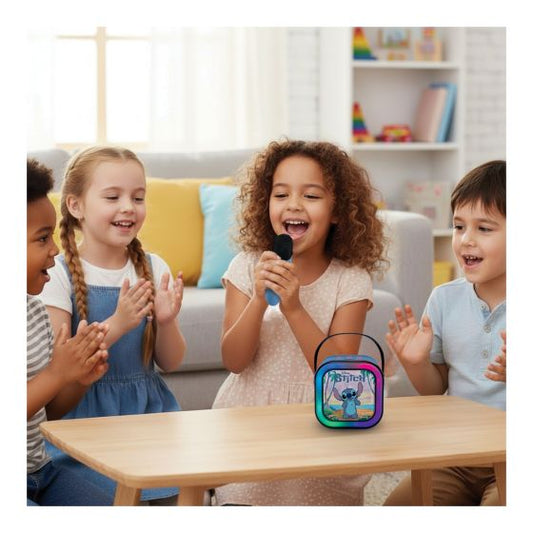 Disney Stitch Portable Karaoke Speaker & 1 Wireless Microphone