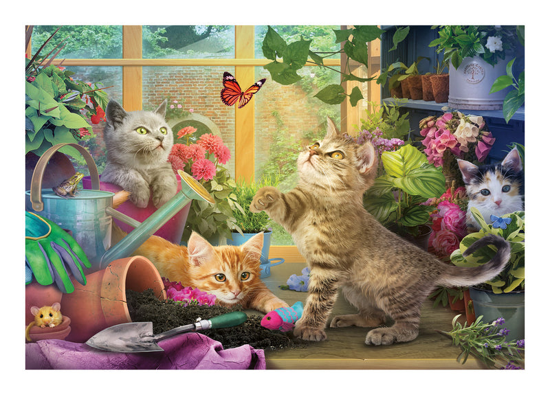 Playful Cats 200 Piece Jigsaw Puzzle