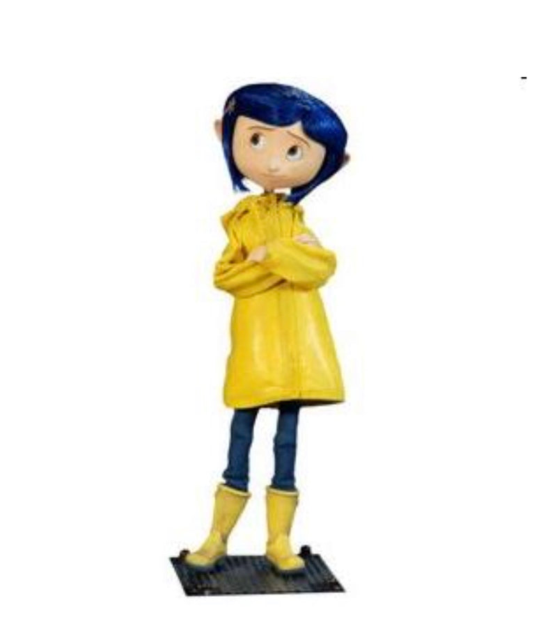 Coraline Jones Raincoat Bendy Fashion Doll front view