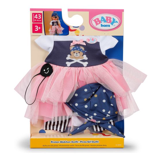 Baby Born Pirate Girl Outfit 43cm