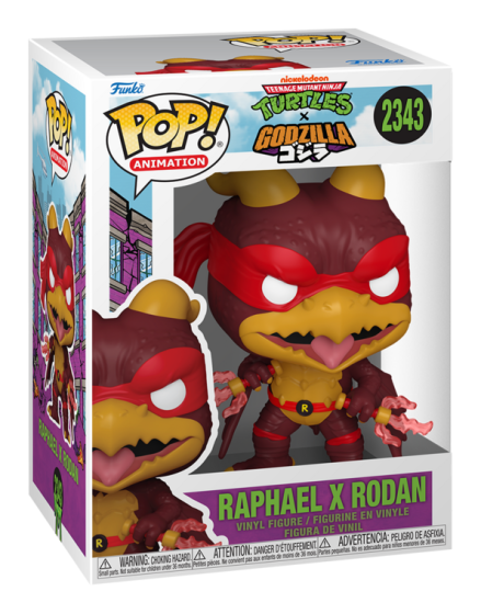 Pop! Vinyl - Godzilla x TMNT - Raphael x Rodan