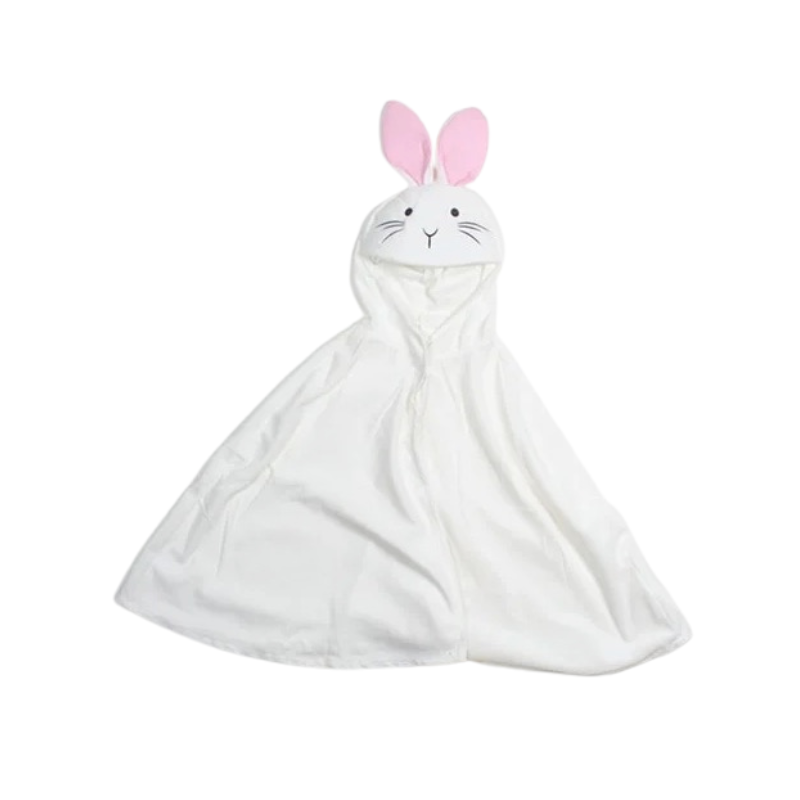 Easter Bunny Fancy Dress Cape, side angle
