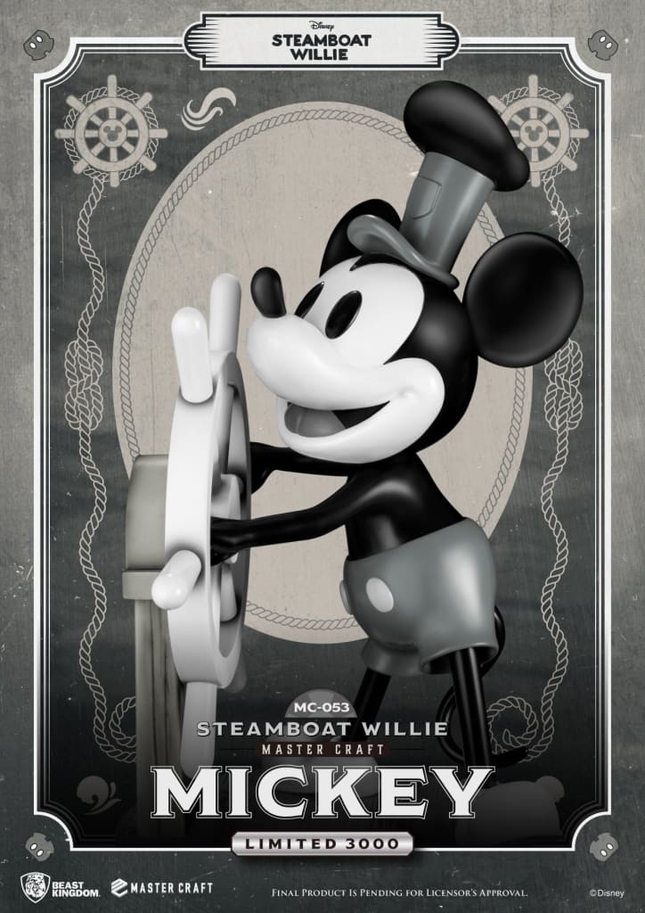 Beast Kingdom Steamboat Willie Master Craft Mickey Mouse 1/4 Scale Limited Edition Statue - Infinity Collectables  - #tag1#