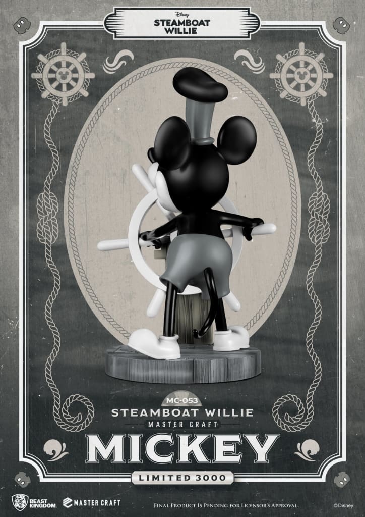 Beast Kingdom Steamboat Willie Master Craft Mickey Mouse 1/4 Scale Limited Edition Statue - Infinity Collectables  - #tag1#